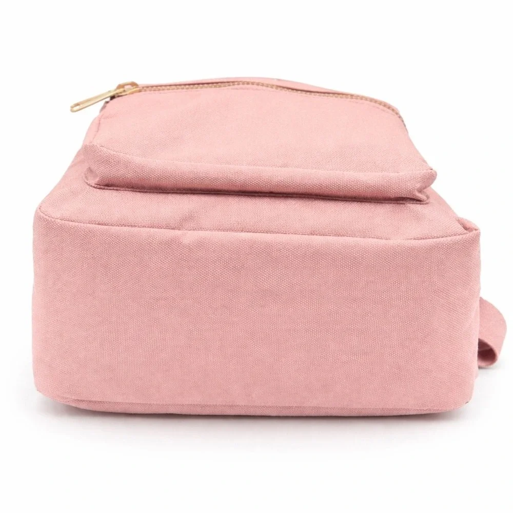 Herschel Nova Mini Backpack Ash Rose Pink 9L Gold Zip Striped Lining Women's Bag